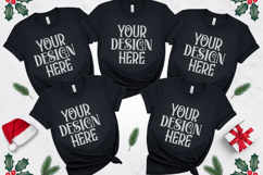 Christmas Family Matching Group Flat Lay T-Shirt Mockups Product Image 1