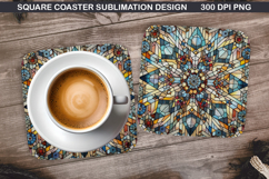 Christmas Coaster Sublimation, Christmas Coaster PNG Design Product Image 1