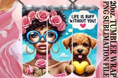 Lively adventures 20oz tumbler wrap, Dog Mom Product Image 1