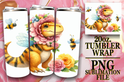 Bright Days 20oz tumbler wrap, Dino Product Image 1