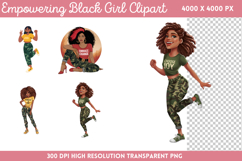 Empowering Black Girl Clipart Bundle PNG Product Image 2