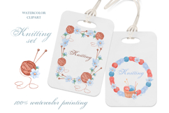 Knitting watercolor set. Crochet. Materials and tools. Product Image 14
