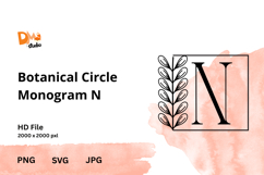 Botanical Circle Monogram Product Image 1