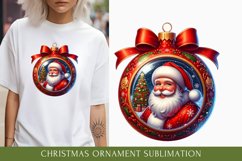 Watercolor Christmas Ornament sublimation bundle Product Image 3