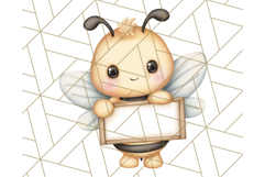 Adorable Bee Clipart PNG, Cute Bees and Accessories PNG Product Image 2