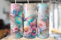 Glitter Butterfly Sublimation - Butterfly Tumbler Design Product Image 1
