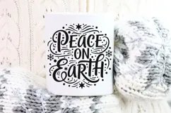 Peace On Earth Svg, Religious Christmas Svg, Faith Svg. Product Image 10