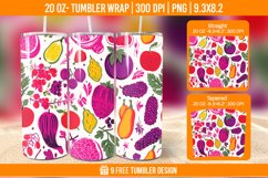 Vegetable Tumbler Wrap Designs, Sublimation Wrap Product Image 1