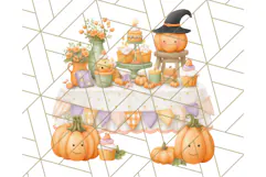 Halloween Costume Parade Clipart PNG with Monsters Clip Art Product Image 2