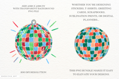 Retro Disco Balls Clipart Product Image 2
