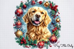Christmas Retrievers Clipart PNG Product Image 1
