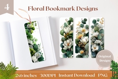 Floral Bookmark Printable, Nature Bookmark Template Product Image 1