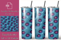3D Halloween Candy 20oz Skinny Tumbler Sublimation Product Image 1