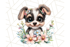 Cute Puppy Clipart, Adorable Dog PNG, Kawaii Watercolor Pup Product Image 2