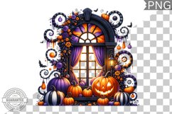 Halloween Window Sublimation - Clipart PNG Design Product Image 1