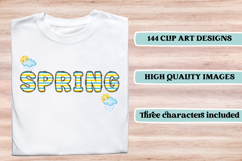 Springtime Alphabet png, letters doodle, springtime clipart Product Image 6