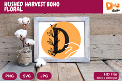 Hushed Harvest Boho Floral Monogram Product Image 1