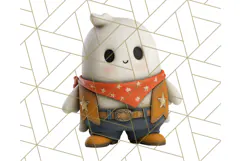 Cute Halloween Ghost Clipart Costume PNG, Halloween Png Product Image 2