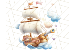Cartoon Pirate Kids and Animals PNG Clipart for Fun Designs Product Image 2