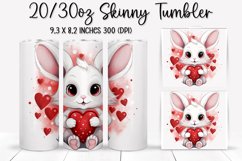 Valentine&#039;s Day Skinny Tumbler - Sublimation Tumbler Design Product Image 1