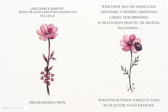 Summer Wildflowers &amp; Lady Bugs Clipart Product Image 2