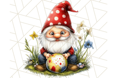 Easter Gnome PNG, Spring Bunny Clipart, Cute Digital Art Product Image 2