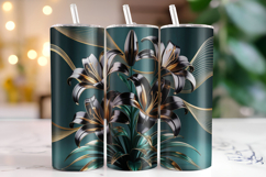 Flowers Tumbler Wrap | Sublimation | Tumblers Product Image 1