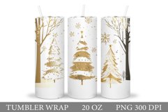 Christmas Tree Tumbler Sublimation. Christmas Tumbler Design Product Image 1