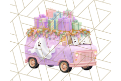 Pastel Halloween Town PNG Clipart, Spooky Shops &amp; Homes Png Product Image 2