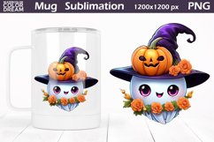 Halloween Ghost Mug | Halloween Mug Sublimation Product Image 1