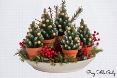 Christmas Tree Arrangement Decoration Clipart PNG Product Image 1