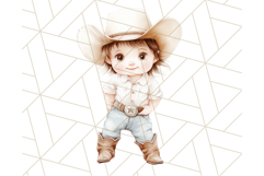 Cowboy Clipart PNG, Kid Western Country Graphic Product Image 2