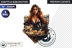 French Girl Clipart PNG, French woman, I love Paris Clipart Product Image 1