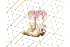 Cowgirl Baby Clipart PNG, Cute Toddler Western Outfit Art Product Image 2