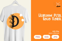 Heirloom Petal Boho Floral Monogram Product Image 1