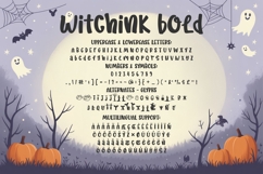 Witchink Bold Cute Halloween Font for Spooky Crafts Product Image 5