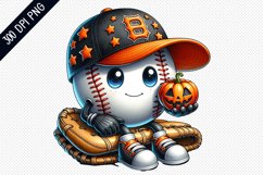 Halloween Baseball Sublimation - Clipart PNG Design Product Image 1