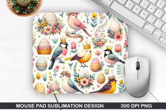 Flowers Mouse Pad Sublimation, Spring Mouse Pad PNG Design Product Image 1