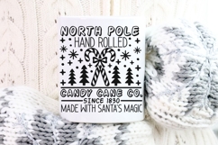 North Pole Hand Rolled Candy Cane Co. Svg, Candy Cane Svg. Product Image 8