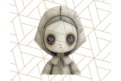 Creepy Dolls Clipart PNG Haunted Toy Characters Product Image 2
