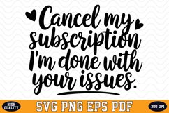 Cancel my Subscription SVG | SVG Cut files Product Image 1