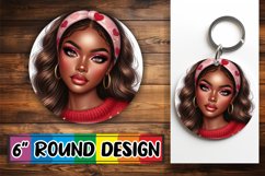 Radiant Sublimation Coasters, Love Girl Product Image 1