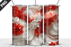 Flowers Tumbler Wrap | Sublimation Design | Tumble PNG Product Image 1