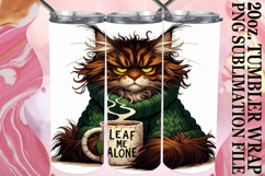 Vibrant Hearts 20oz tumbler wrap, Grumpy Cat Product Image 1