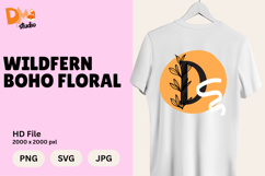 Wildfern Boho Floral Monogram Product Image 1