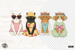 Summer Beach Cats Png - Summer Clipart Product Image 1