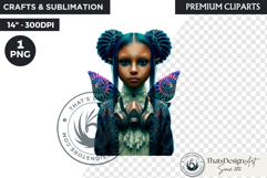 Steampunk Rococo Fairy Clipart, Ornate Clockwork Fae Graphic Product Image 1