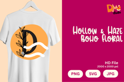 Hollow &amp; Haze Boho Floral Monogram Product Image 1