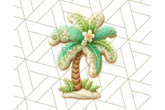 Summer Iced Cookie Clipart PNG, Cute Tropical Cookies Product Image 2