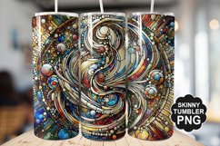 Stained On Stained Glass Tumbler Warp - Tumbler Design Product Image 1